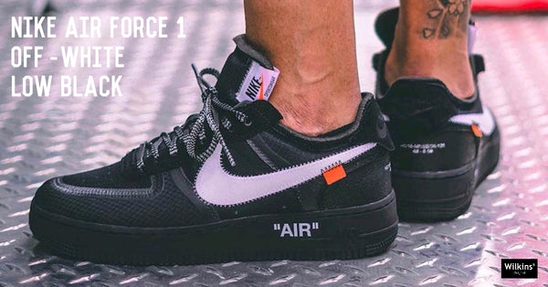 Nike air force one top low off white black