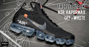 OFF-WHITE X NIKE AIR ปล่อย VAPORMAX สี Tripple black