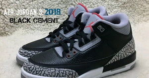 มาดูรายละเอียดรองเท้าสุดฮิต Air Jordan 3 OG ‘Black Cement’ 2018 Retro