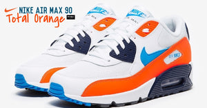 สีใหม่ NIKE AIR MAX 90 TOTAL ORANGE / PHOTO BLUE