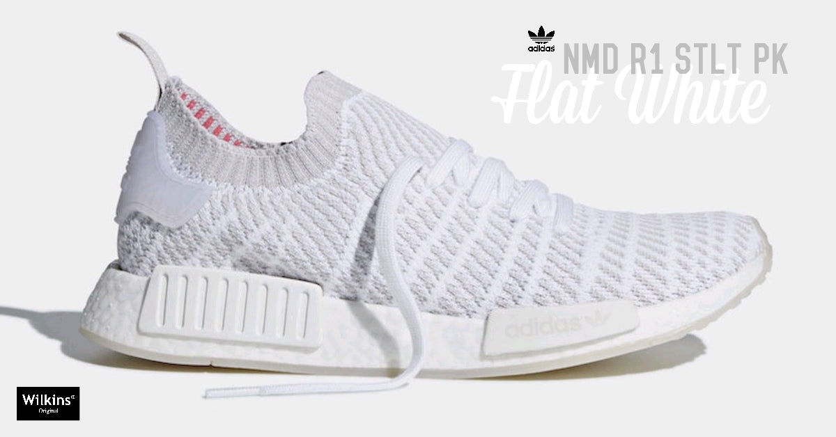 Nmd r1 stlt primeknit white on sale