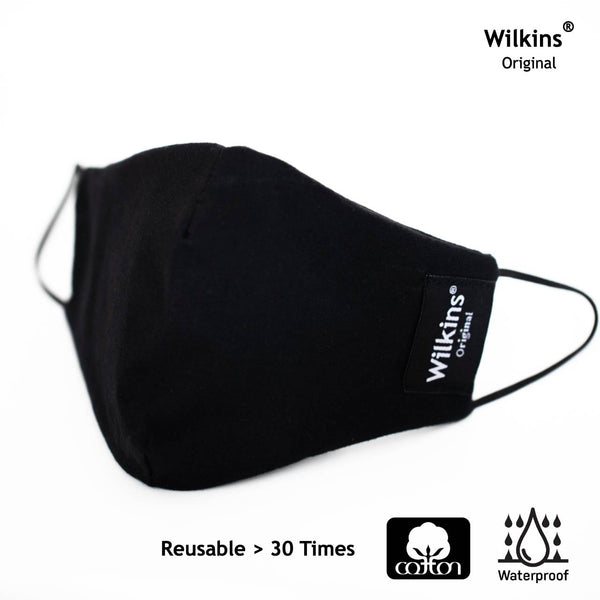 Wilkins Waterproof Cotton Face Mask (1 แพ็คมี 3 ชิ้น)